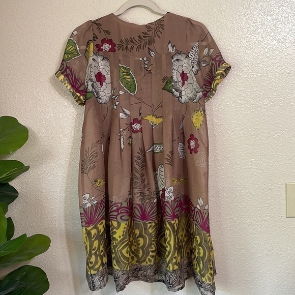 Lucca baby doll short sleeves floral print mini dress - Picture 9 of 15